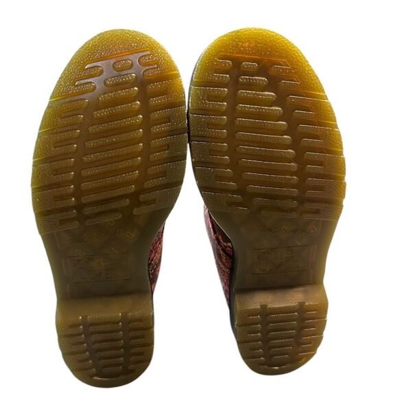 Dr Martens 1460 Beckett Cherry Red Jouy Floral Canvas Boot Size 7M / 8W NWOB - Picture 10 of 12